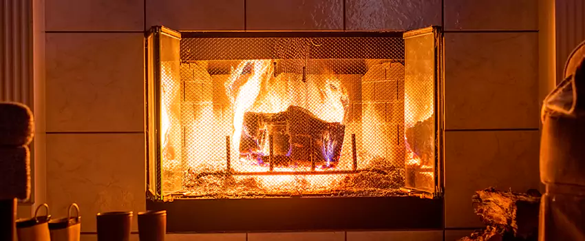 Mendota Hearth Landscape Fireplace Installation in Albany, New York